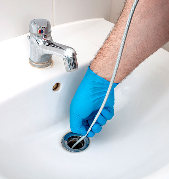 A photo of a drain repair services